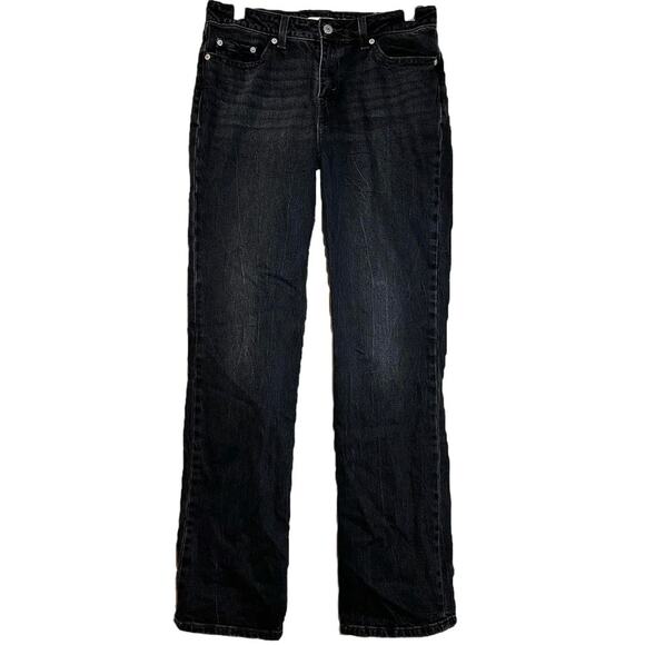 Levi's Low Pitch Bootcut Jeans Easy Fit Stretch Denim Zip Fly Cotton Black 28 - Picture 2 of 8